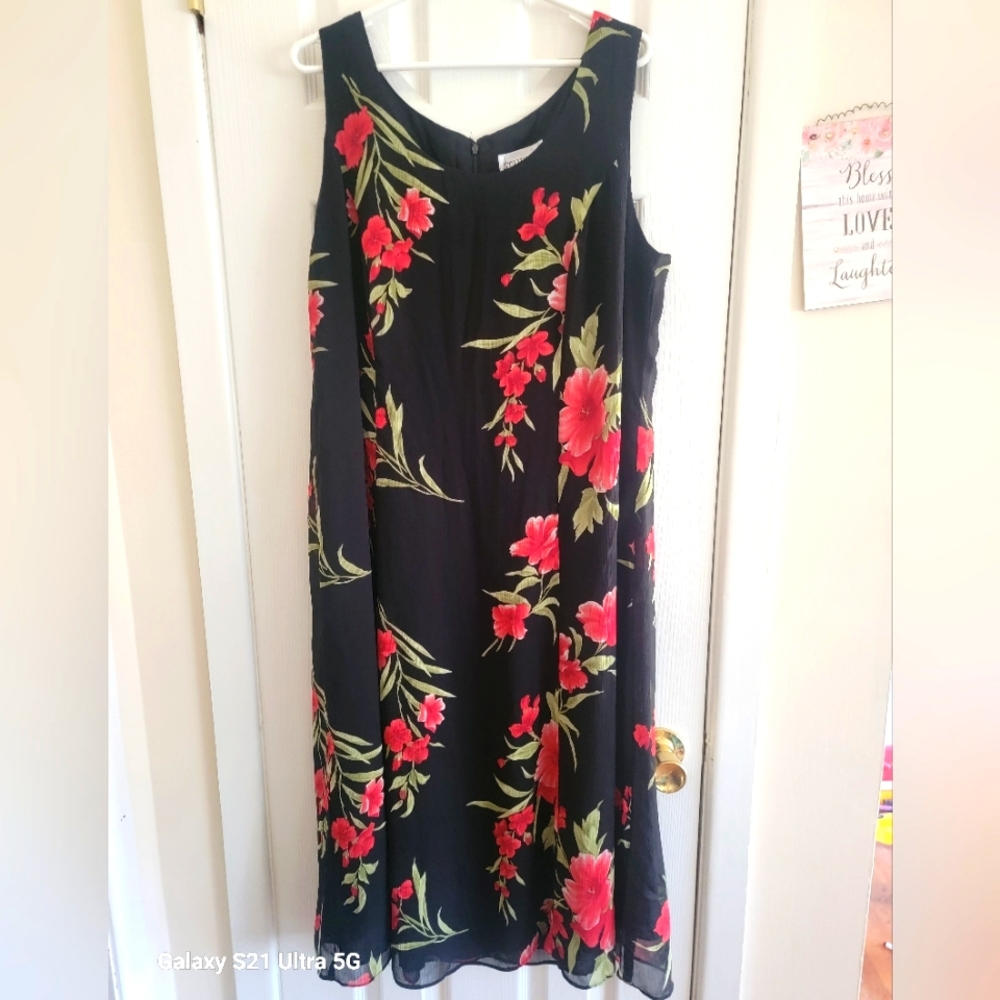 Vintage Studio I Black sleeveless dress 18W